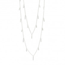 Freida Rothman 14k White Gold Plated Sterling Silver Necklace