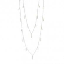 Freida Rothman Radiance 60" Droplet Station Necklace In Silver - RNPZN06-60