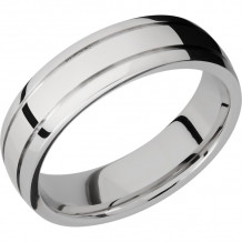 Lashbrook Cobalt Chrome 6mm Men's Wedding Band - CC6D2.5+POLISH