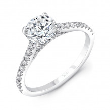 Uneek Round Diamond Engagement Ring - R023U