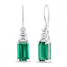 Uneek Precious Green Tourmaline Earrings - ER4436-GT