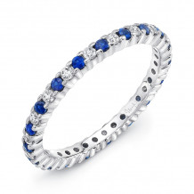 Uneek Diamond and Sapphire Eternity Band - SWS190