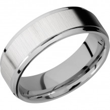 Lashbrook Titanium 7mm Men's Wedding Band - 7FGE+CROSS+SATIN_POLISH