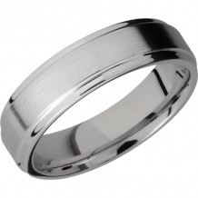 Lashbrook Titanium 6mm Men's Wedding Band - 6FGE+SATIN_POLISH