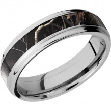 Lashbrook Cobalt Chrome 6mm Men's Wedding Band - CC6FGE13_RTAPBLACK+POLISH