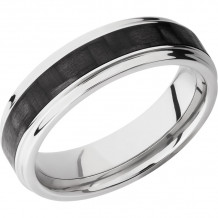 Lashbrook Titanium 6mm Men's Wedding Band - C6FGE13_CF+POLISH