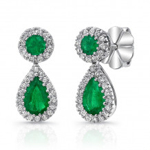 Uneek Emerald Diamond Earrings - LVEMT1770E