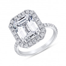 Uneek Emerald Diamond Engagement Ring - LVS1042