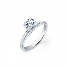 Uneek 14k White Gold Unity Solitaire Engagement Ring