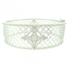 Freida Rothman Floral Station Criss Cross Open Bangle - PZB0851B