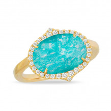 Doves Amazon Breeze 18k Yellow Gold Gemstone Ring - R6232AZ-2