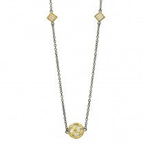 Freida Rothman Rose D'Or Station Necklace - RDYKZGN23-36