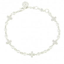 Freida Rothman Signature Clover Stone Soft Bracelet - PZ070406B