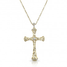 Uneek Agate Diamond Cross Pendant - LVN623