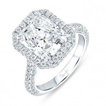 Uneek Signature Diamond Engagement Ring - R072RAD