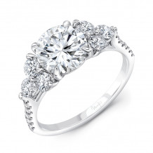 Uneek Round Diamond Engagement Ring - R026U
