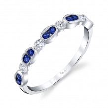 Uneek Blue Sapphire Diamond Fashion Ring - LVBMI2065S