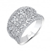 Uneek Le Puy Contoured Open Lace Diamond Band - LVBMI109W
