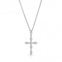 Uneek Petite Cross Diamond Pendant - LVNWC824W