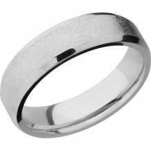 Lashbrook Titanium 6mm Men's Wedding Band - 6B+STONE_POLISH