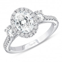 Uneek Us Collection Oval Diamond Engagement Ring - SWUS308OV-8X5.8OV