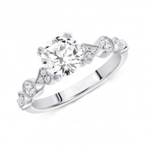Uneek Us Collection Round Diamond Engagement Ring - SWUSOL09W-6.5RD