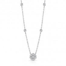 Uneek Shared Prong Diamond Necklace - NEK132
