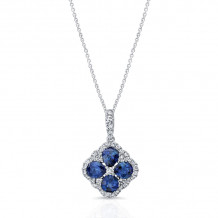 Uneek Blue Sapphire Diamond Pendant - LVNMI0302S