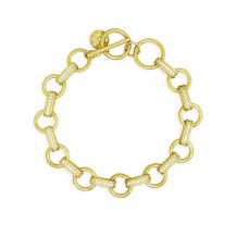 Freida Rothman Pave Linked Chain Toggle Bracelet - YZ070212B