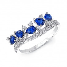 Uneek Blue Sapphire Diamond Band - R89120BSCB