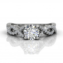 Martin Flyer 18k White Gold FlyerFit Engagement Ring