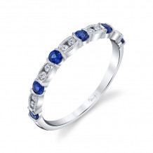 Uneek Blue Sapphire Diamond Fashion Ring - LVBMI2064S