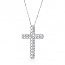 Uneek Cross Diamond Pendant - LVNWC838W