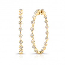 Uneek Mulholland Inside-Out Diamond Hoop Earrings - LVEWA7526Y