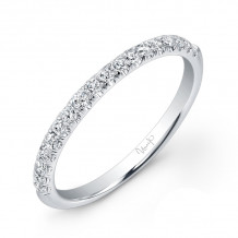 Uneek 18-Diamond Micropave Wedding Band - UWB02