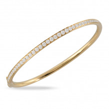 Doves Diamond Fashion 18k White Gold Bangle Bracelet - B9488