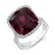 Uneek Garnet Engagement Ring - R020U