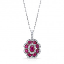 Uneek Ruby Diamond Pendant - LVNMT0180R