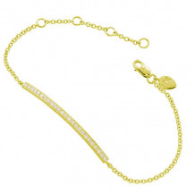 Meira T 14k Yellow Gold Diamond Bar Chain Bracelet