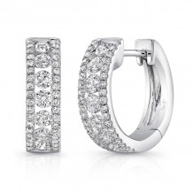Uneek Huggie Diamond Earrings - LVEW7866