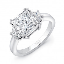 Uneek Signature Princess-Center Three-Stone Engagement Ring - LVS962