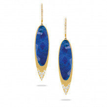 Doves Royal Lapis 18k Yellow Gold Gemstone Earrings - E7821LP