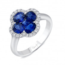 Uneek Blue Sapphire Diamond Fashion Ring - LVRLG2894S