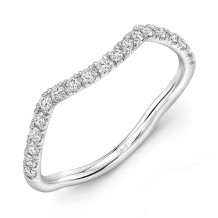 Uneek Infinity Pave Diamond Contoured Wedding Band - WB230W