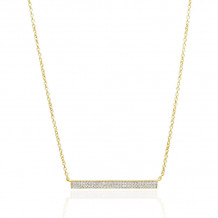 Freida Rothman Pave Bar Necklace - TZ070189B-16E