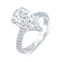 Uneek Signature 3-Sided Diamond Engagement Ring - R069PSU