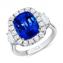 Uneek Cushion Cut Tanzanite Engagement Ring - LVS1046CUTZ