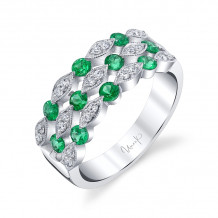 Uneek Emerald Diamond Fashion Ring - LVBRI555E