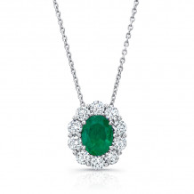 Uneek Emerald Diamond Pendant - LVN1015SOVGEM