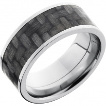 Lashbrook Titanium 9mm Men's Wedding Band - C9F17_CF+POLISH